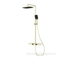 Brushed Gold Constant Temperature Bathroom Shower Faucet